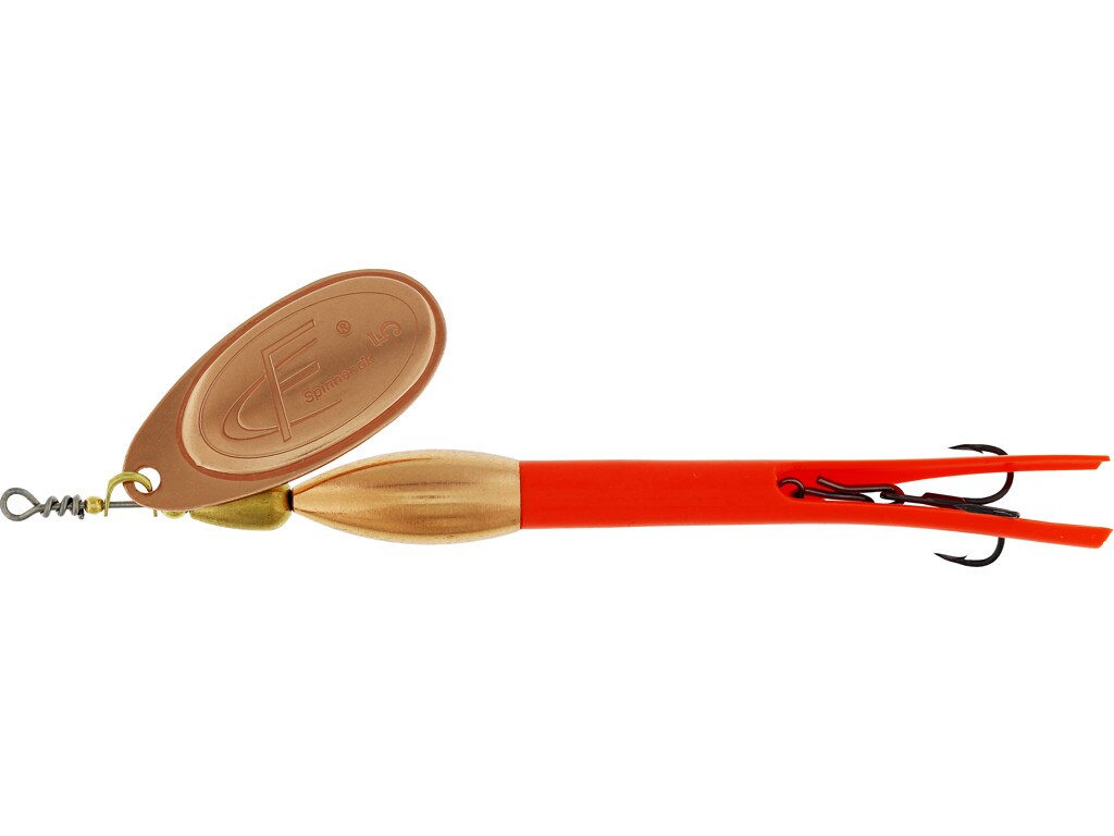 FC Spinner Downstream 30G #5 Fluoro Orange Copper Blade