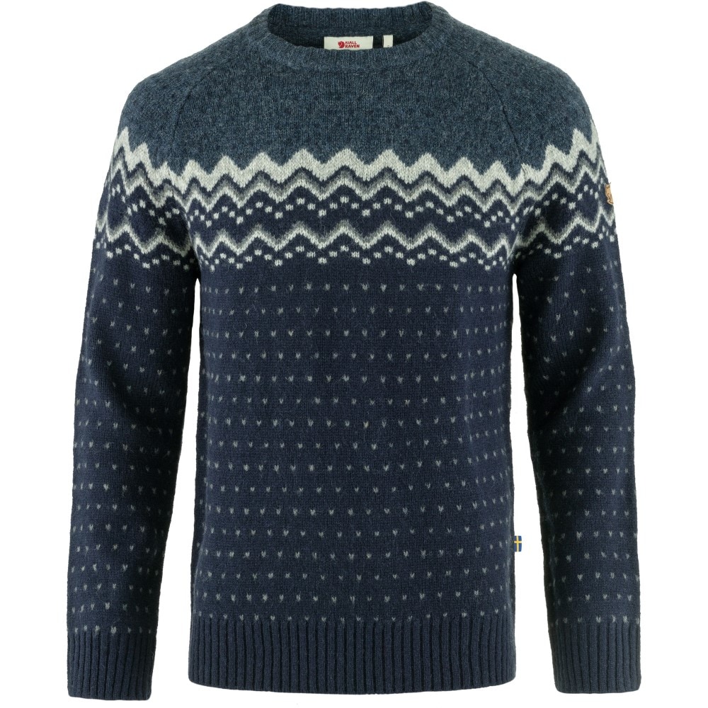 Fjällräven Övik Knit Sweater M Dark Navy - Mountain Blue