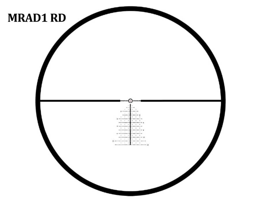 Meopta Optika 6 3-18x50 RD FFP - MRAD1