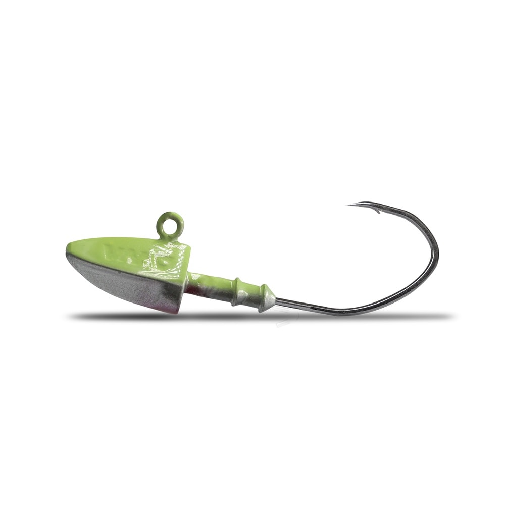 VMC Dart Jighead Ghost Chartreuse 5g #1/0 3p