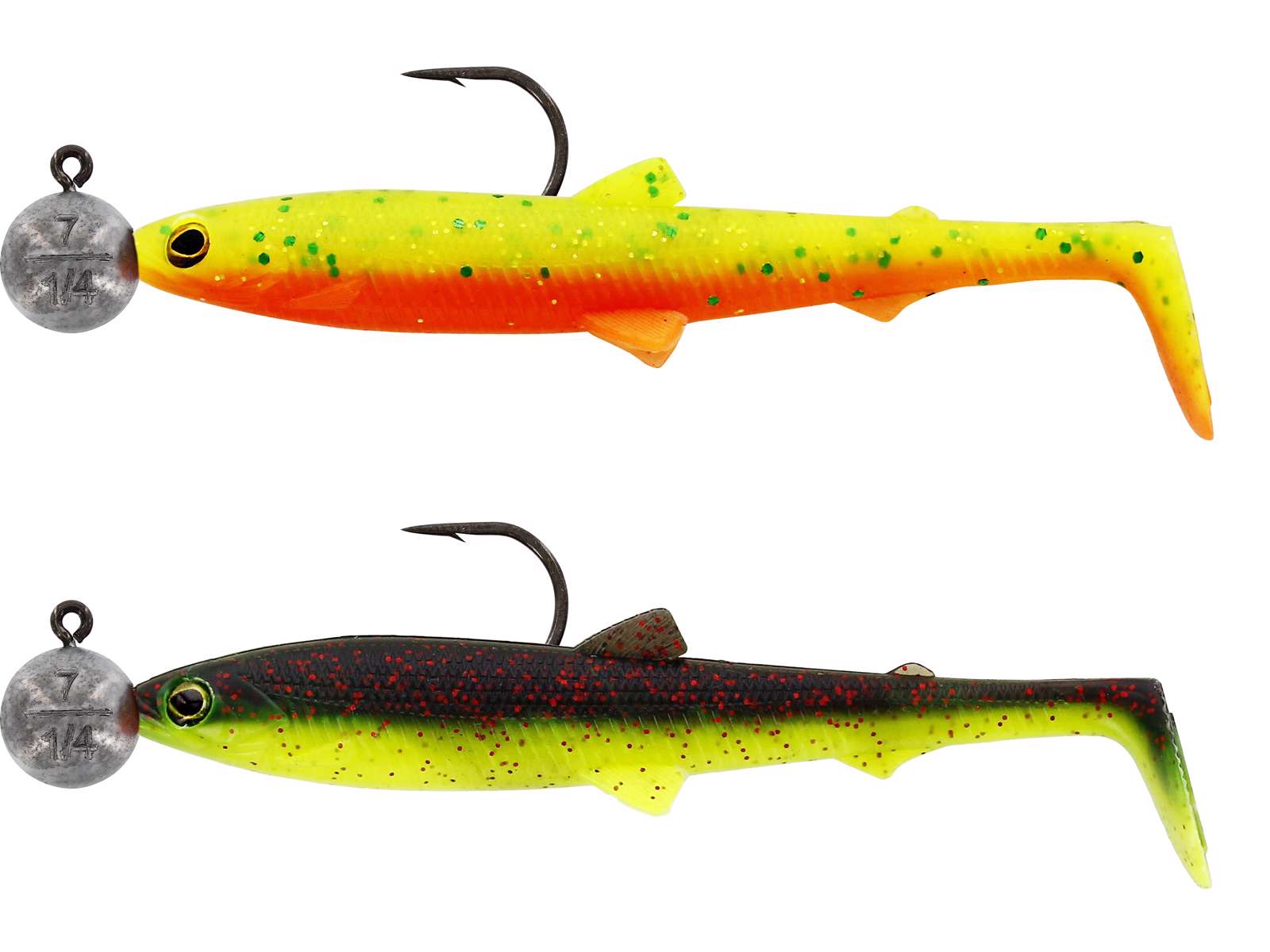 Westin BULLTEEZ SHADTAIL R 'N R 9,5CM 7G #4/0 DARK WATER MIX 6 2PCS