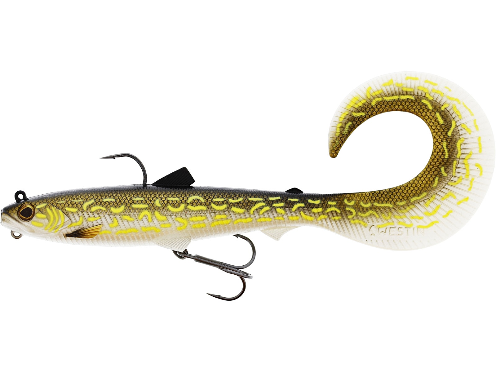 Westin BULLTEEZ CURLTAIL R2F 21CM 73G SINKING NATURAL PIKE