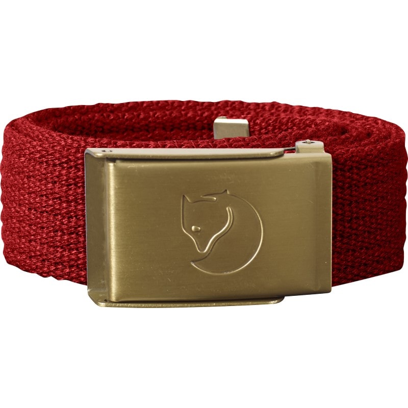 Fjällräven Kids Canvas Brass Belt Red