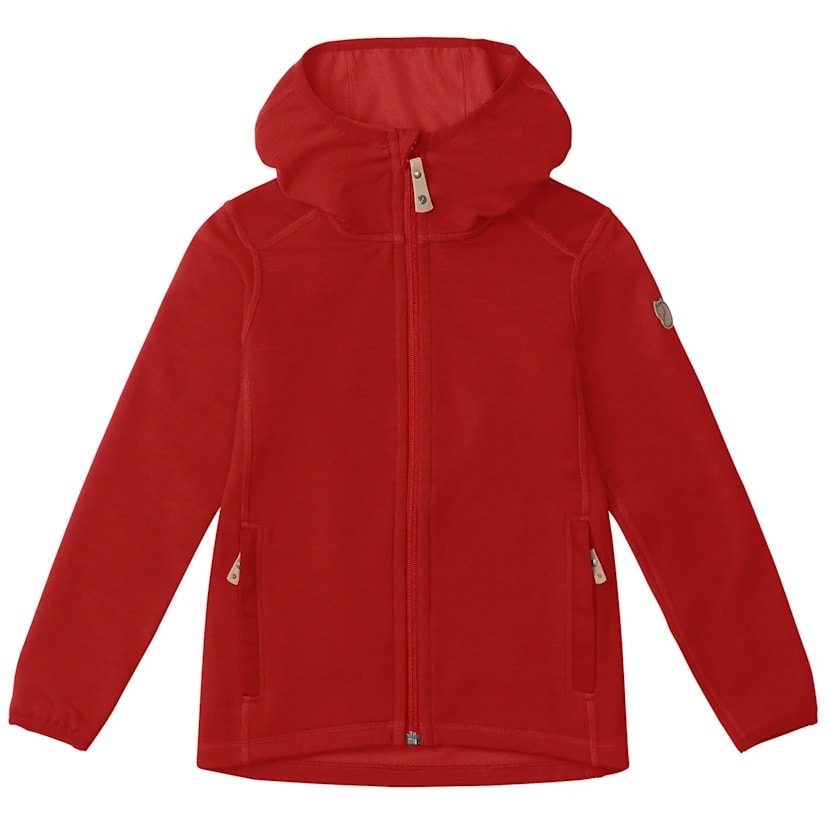 Fjällräven Kids Keb Fleece Hoodie Lava