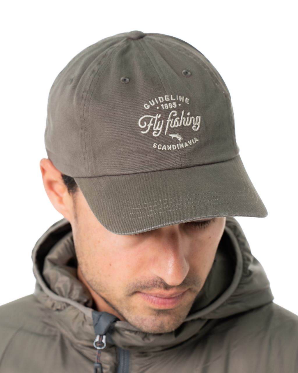 Guideline Fly Fishing Dad Cap - Forest grey