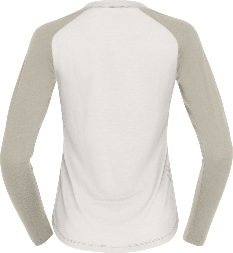 Norrøna Femund pureUll Long sleeve W's Whisper White