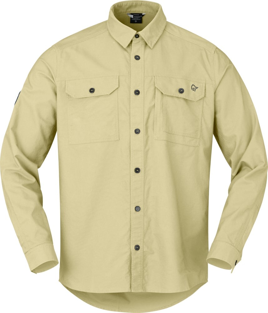 Norrøna femund Cotton Shirt (M) Sage Green