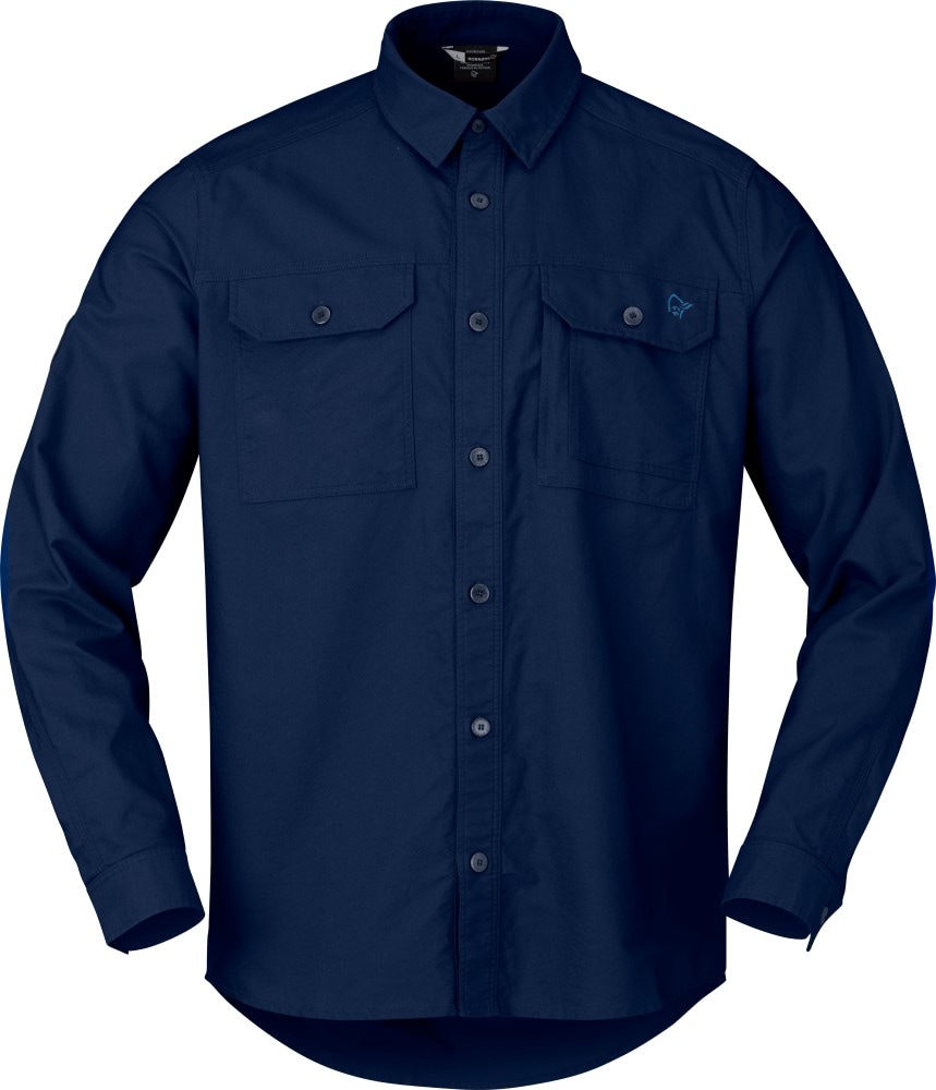 Norrøna femund Cotton Shirt (M) Navy Blazer