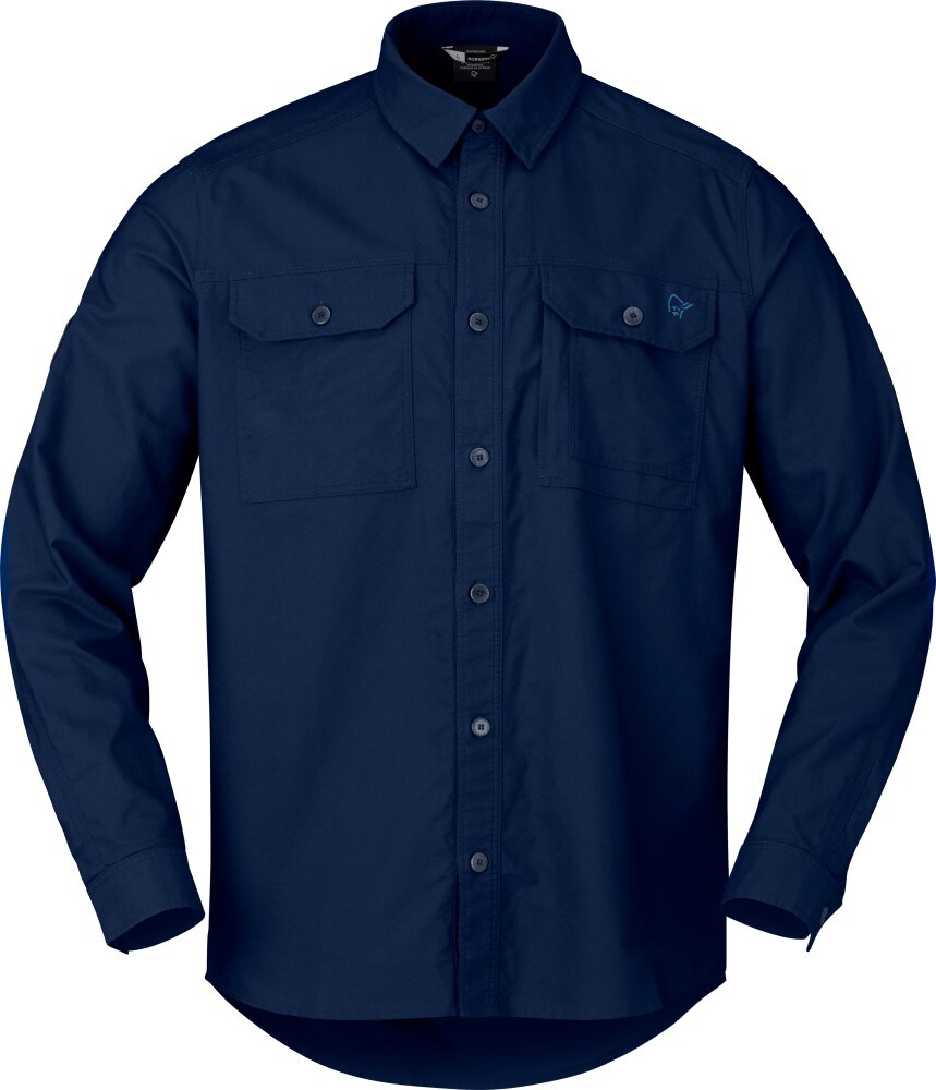 Norrøna femund Cotton Shirt (M) Navy Blazer