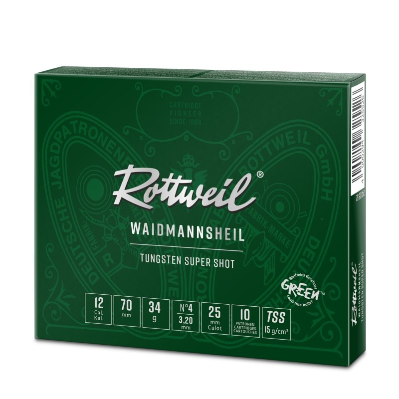 Rottweil Waidmannsheil Tungsten TSS 12/70 34G Nr.4 10pk