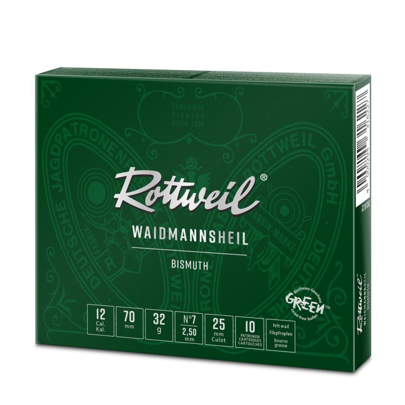 Rottweil Waidmannsheil Bismuth 12/70 32G Nr.7 10pk
