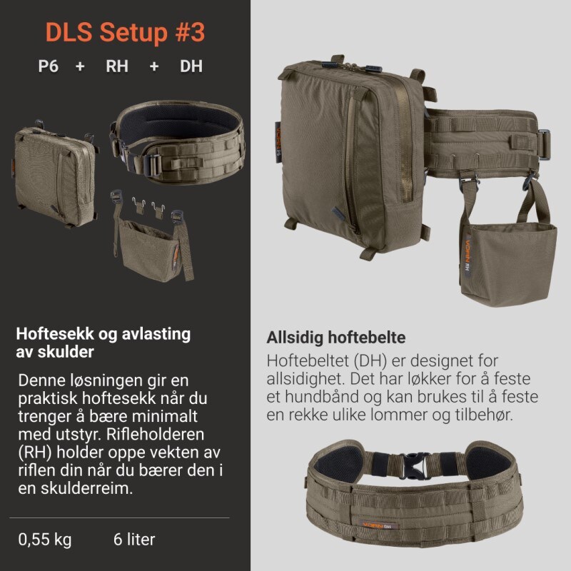 Vorn DLS Setup #3 Hoftesekk