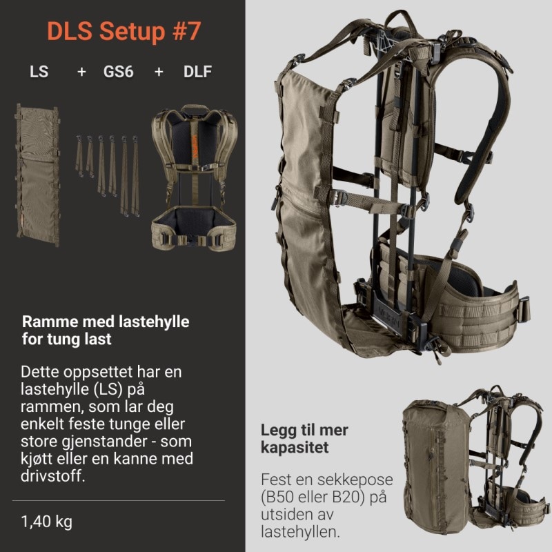 Vorn DLS Setup #7 Lastesekk