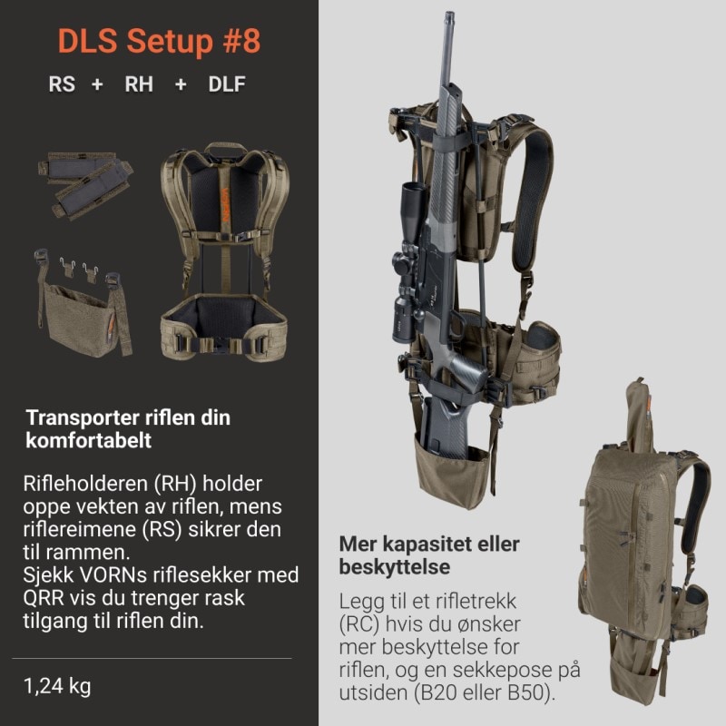Vorn DLS Setup #8 Riflesekk med ramme