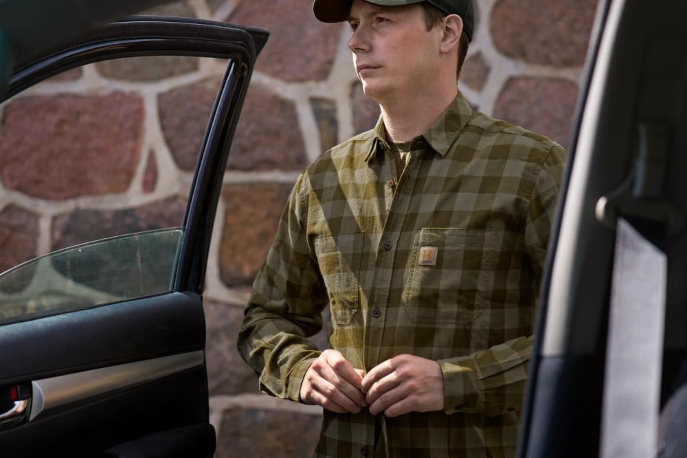 Härkila Scandinavian L/S Shirt Dark Olive Check