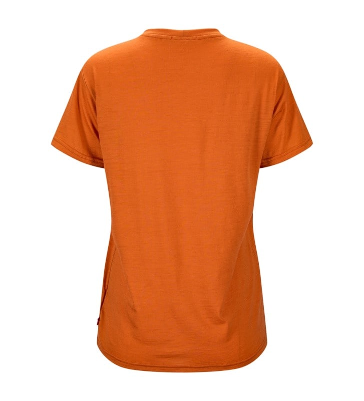 Aclima LightWool 140 classic tee antlers W's Apricot Orange