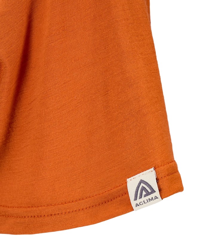 Aclima LightWool 140 classic tee antlers W's Apricot Orange