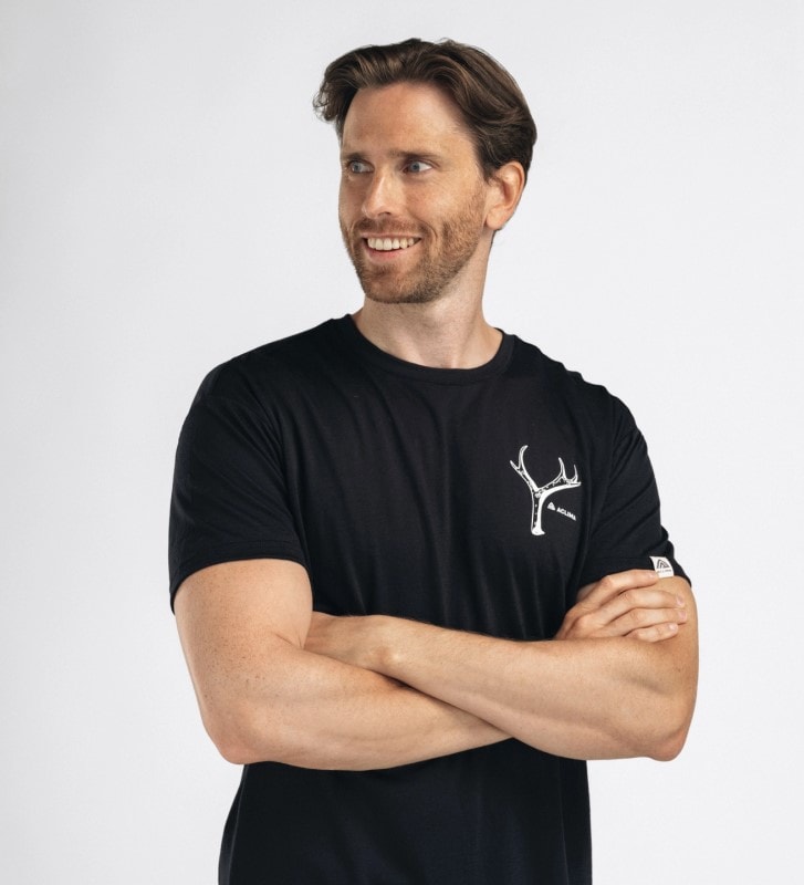 Aclima LightWool 140 Classic Tee Antler M's Jet Black