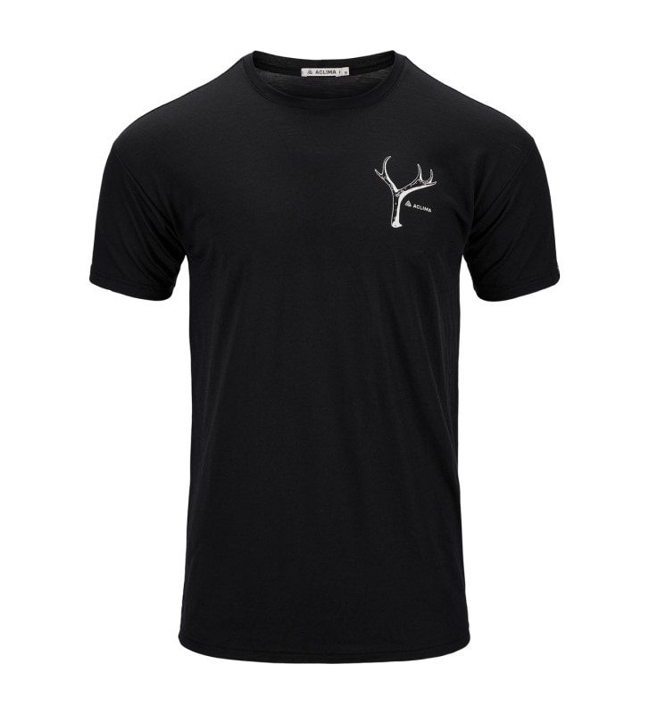 Aclima LightWool 140 Classic Tee Antler M's Jet Black