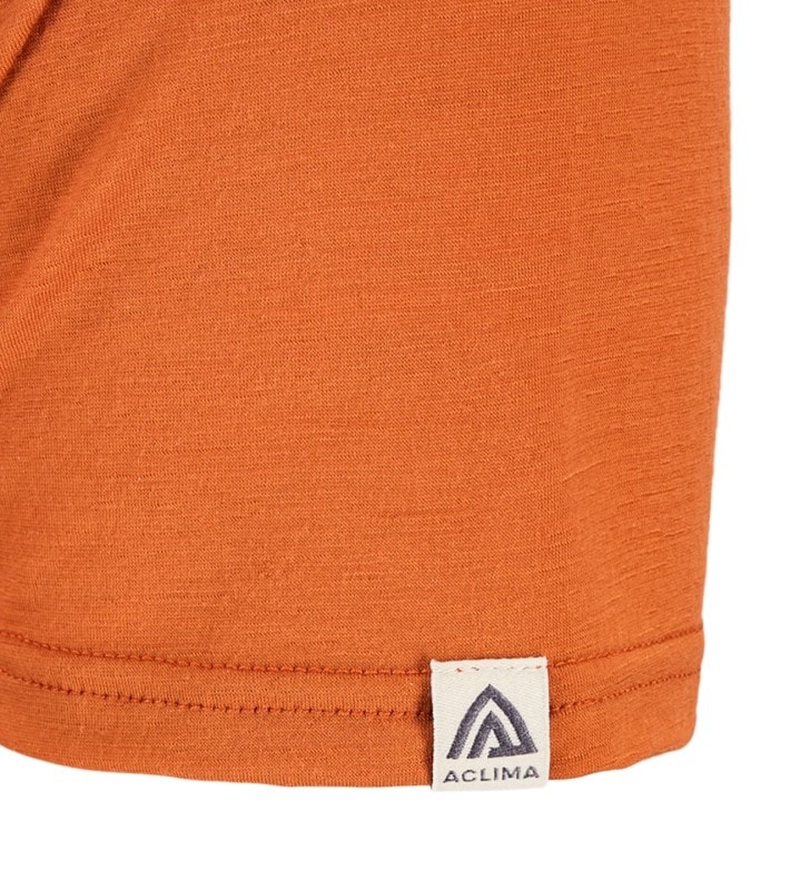 Aclima LightWool 140 Classic Tee Antler M's Apricot Orange