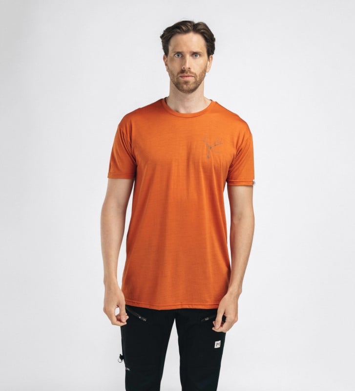 Aclima LightWool 140 Classic Tee Antler M's Apricot Orange