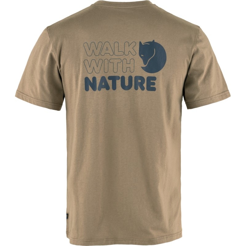 Fjällräven Walk With Nature T-Shirt M Suede Brown