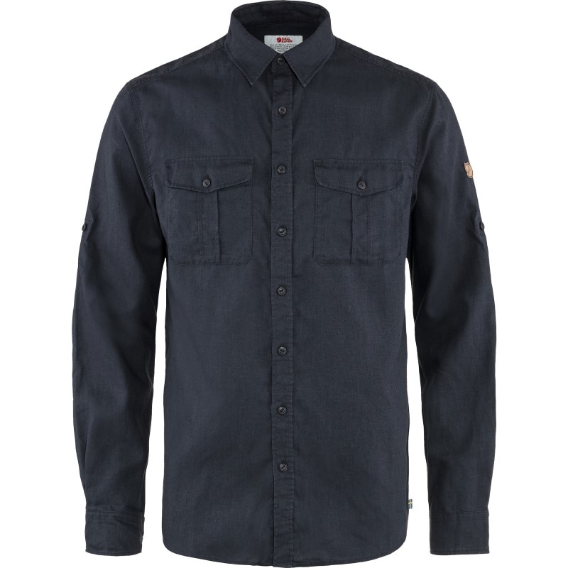 Fjällräven Övik Travel Shirt LS M Dark Navy