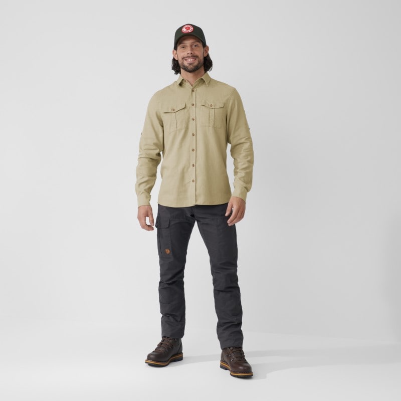 Fjällräven Övik Travel Shirt LS M Dark Navy