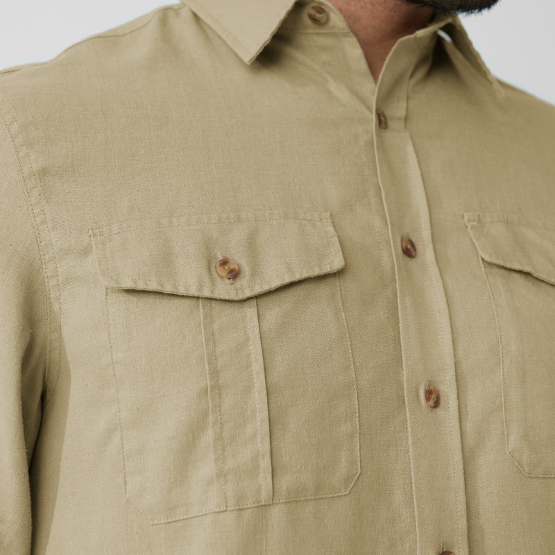 Fjällräven Övik Travel Shirt LS M Dark Navy