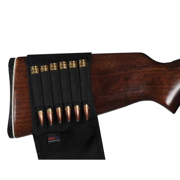 GrovTec Rifle Buttstock Ammo Holder W/ Cover