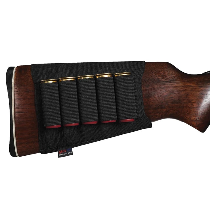 GrovTec Shotgun Buttstock Ammo Holder Black