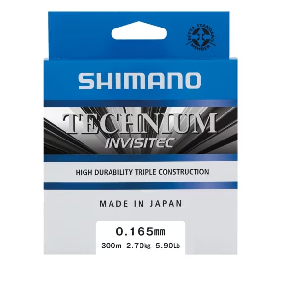 Shimano Line Technium Invisitec 300m 0.165mm 2.7kg Grey