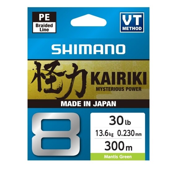 Shimano Kairiki 8+ 150m 0.10mm 7.3kg M. Green