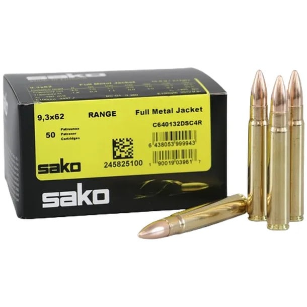 Sako 9,3x62 Range SPEEDHEAD 231 FMJ (50pk)