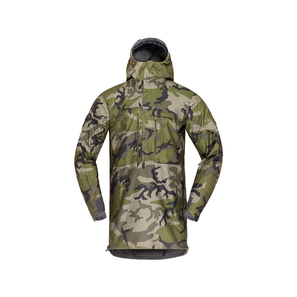Norrøna Kvinnherad Gore-Tex Parka (M) Green Camo
