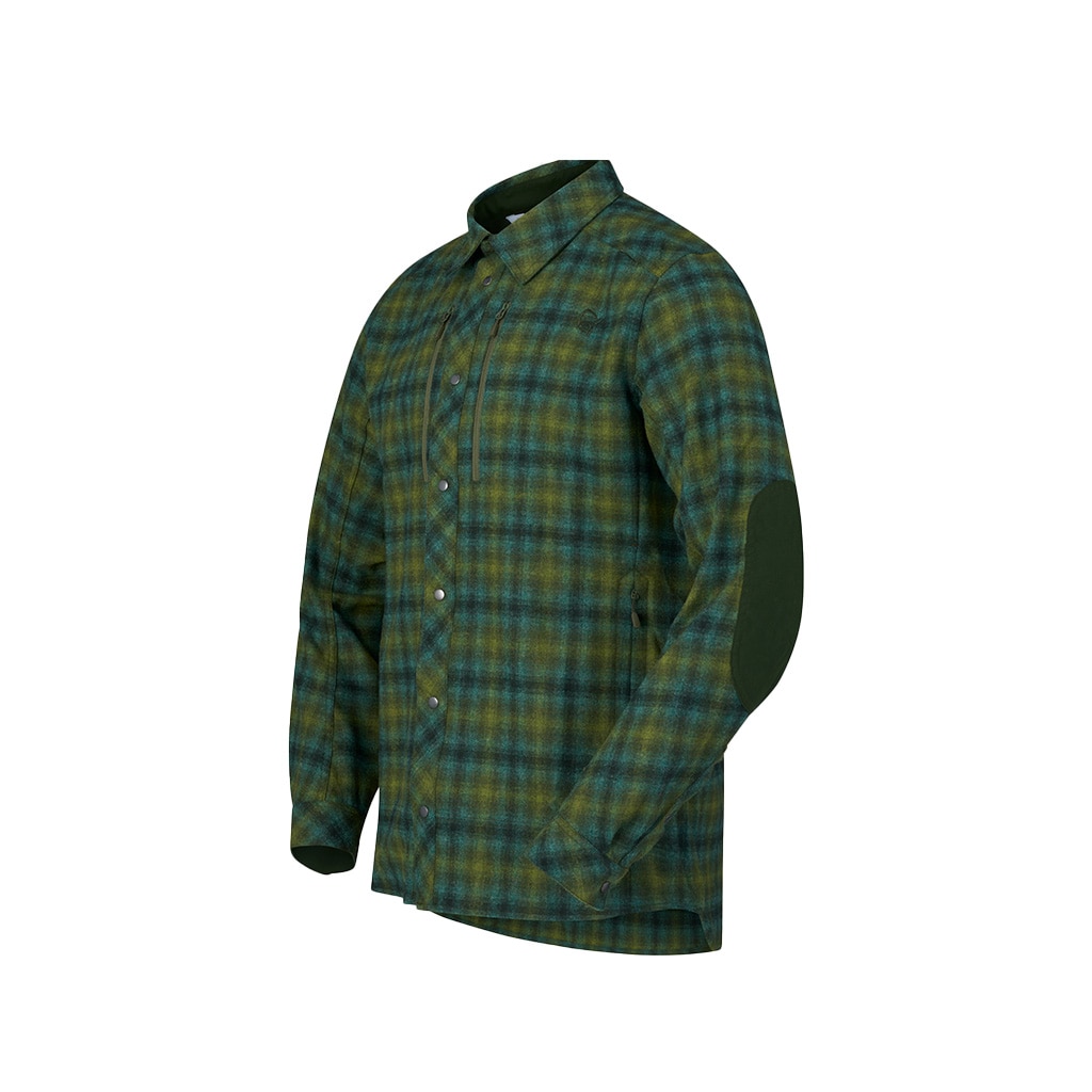 Norrøna Finnskogen Wool Shirt (M) Forest Green