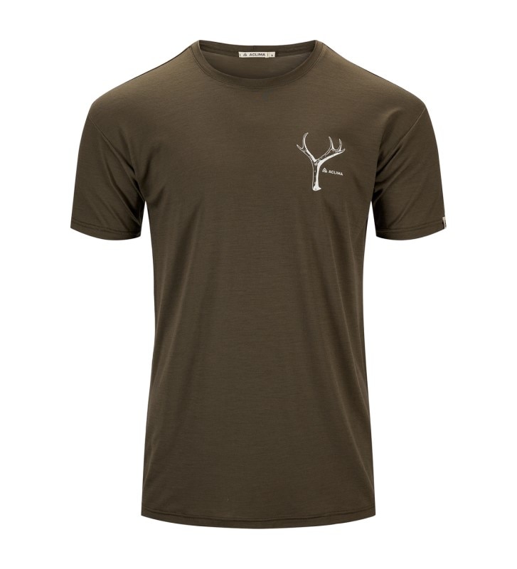 Aclima LightWool 140 Classic Tee Antler M's Tarmac