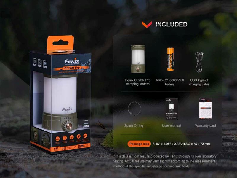 Fenix CL26R Pro Campinglykt Olive