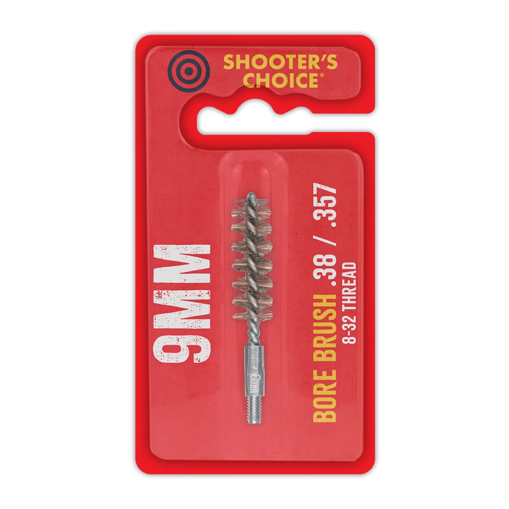 Shooter's Choice 9mm Phosphor Bronze Bore Brush 2"