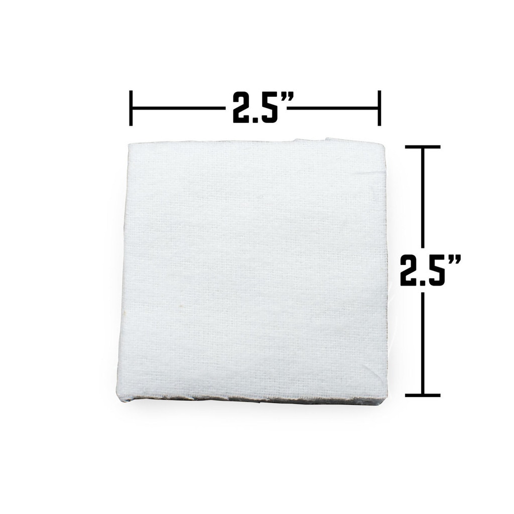 Shooter's Choice 2.5" Cotton Gun Pusselapper - 100 Stk (30cal - .45cal)