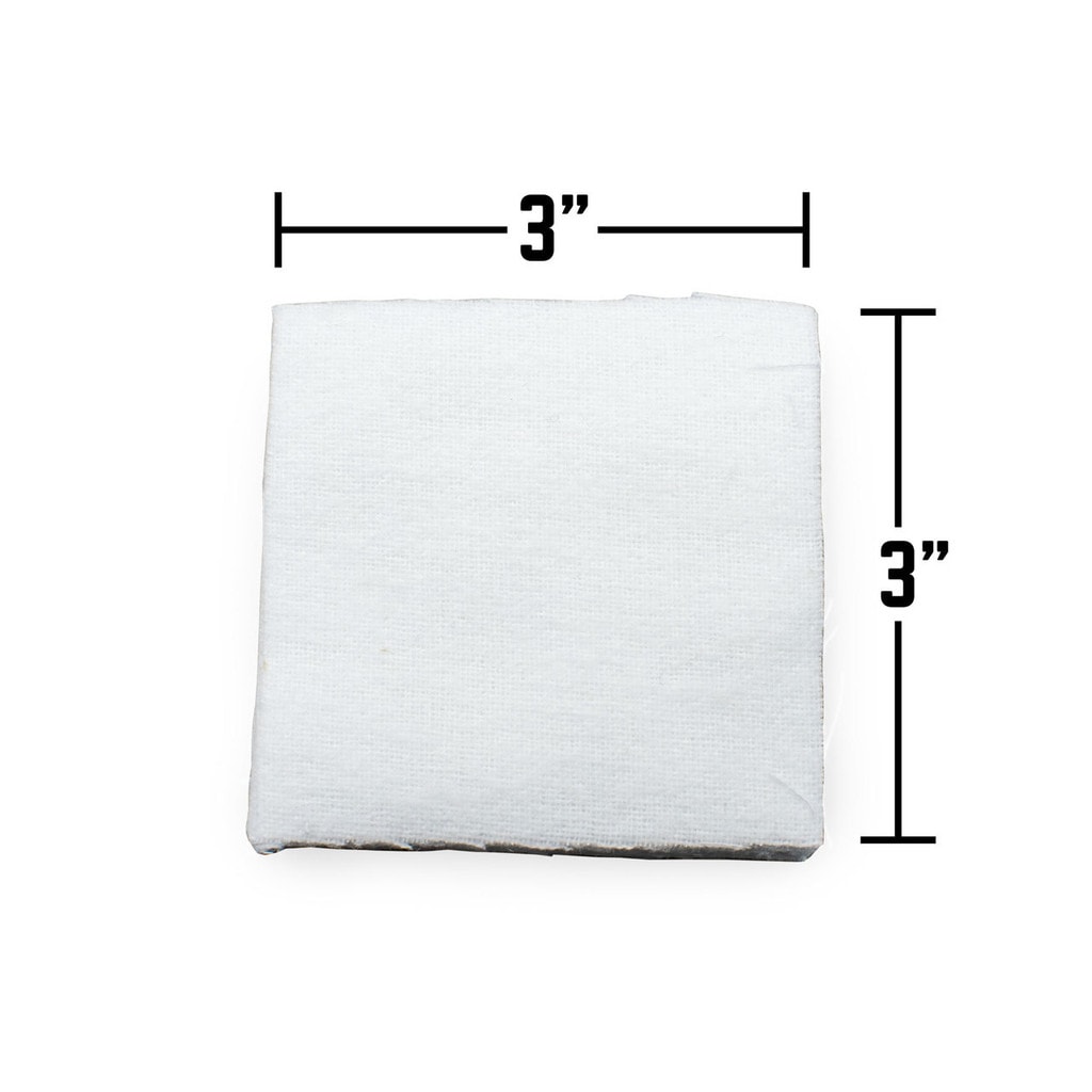 Shooter's Choice 3" Cotton Gun Pusselapper - 100 Stk (50cal - 12GA)