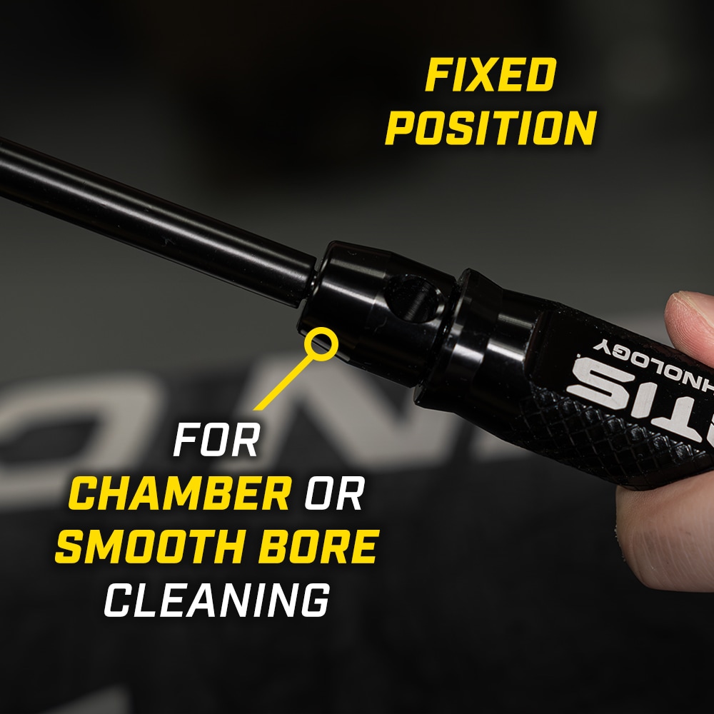 Otis Shotgun Cleaning Rod 1-Piece Coated Stainless Steel with Rotating/Fixed Handle 36” Pussestang