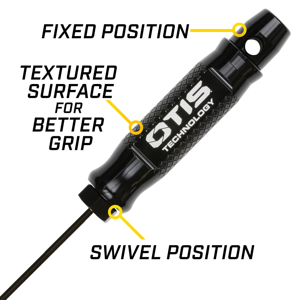 Otis Small Caliber One-Piece Gun Cleaning Rod 36" .17-.22 Cal, Coated Stainless Steel Pussestang