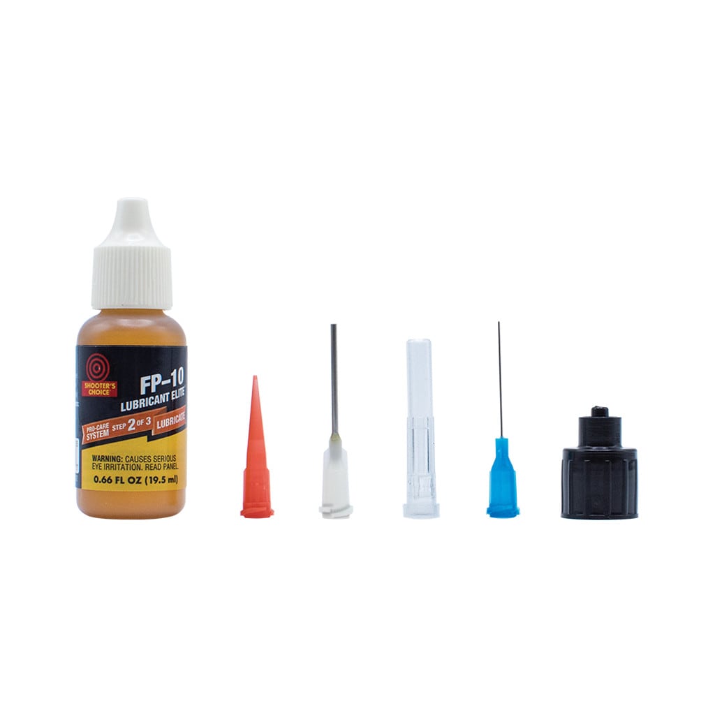 Shooter's Choice FP-10 Lubricant Elite CLP Bottle with Precision Applicator Tips
