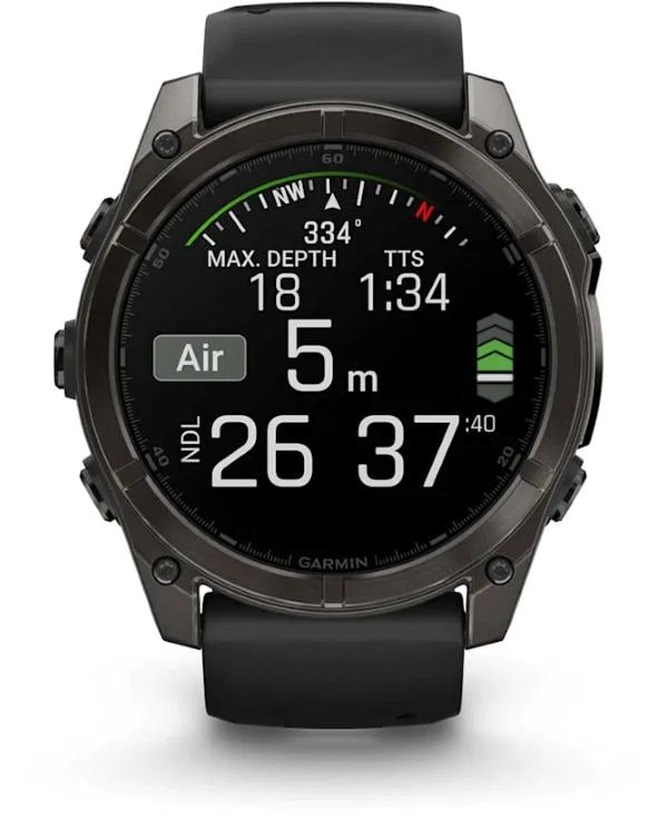 Garmin Fenix 8 51mm Almond, Sapphire Karbongrå