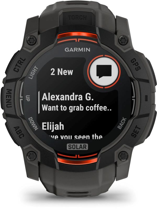 Garmin Instinct 3 50mm Solar, Black