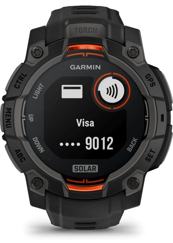 Garmin Instinct 3 45mm Solar, Black