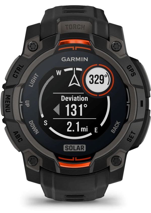 Garmin Instinct 3 45mm Solar, Black