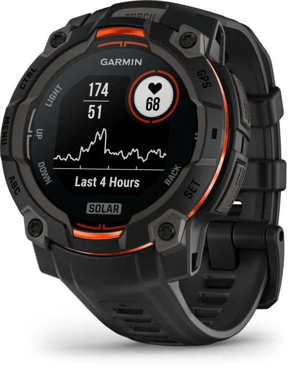 Garmin Instinct 3 45mm Solar, Black