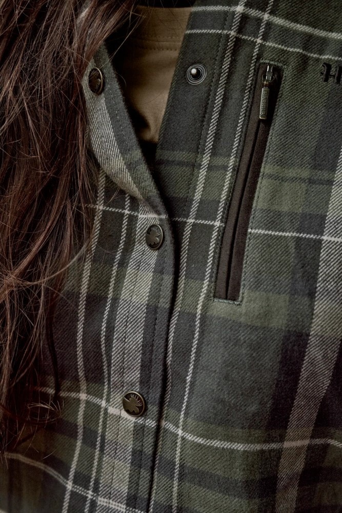 Härkila Pajala Lady L/S skjorte Olive Check